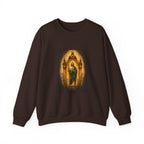 San Judas Tadeo Amber Pilgrim Lantern Crewneck Sweatshirt