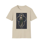 San Judas Tadeo Silver Moon Quatrefoil Unisex T-Shirt