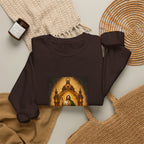 San Judas Tadeo Amber Pilgrim Lantern Crewneck Sweatshirt
