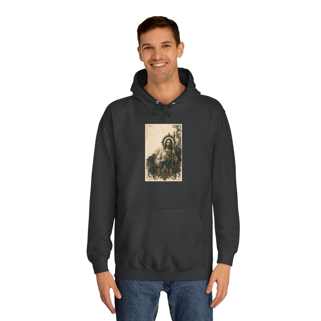 San Judas Tadeo Emerald & Gold Sacred Heart Unisex Hoodie