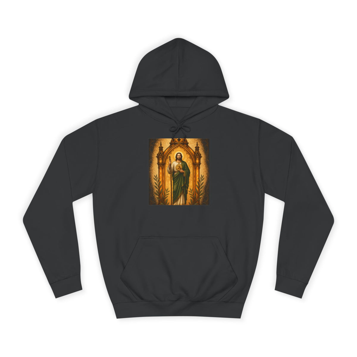 San Judas Tadeo Amber Pilgrim Lantern Unisex Hoodie