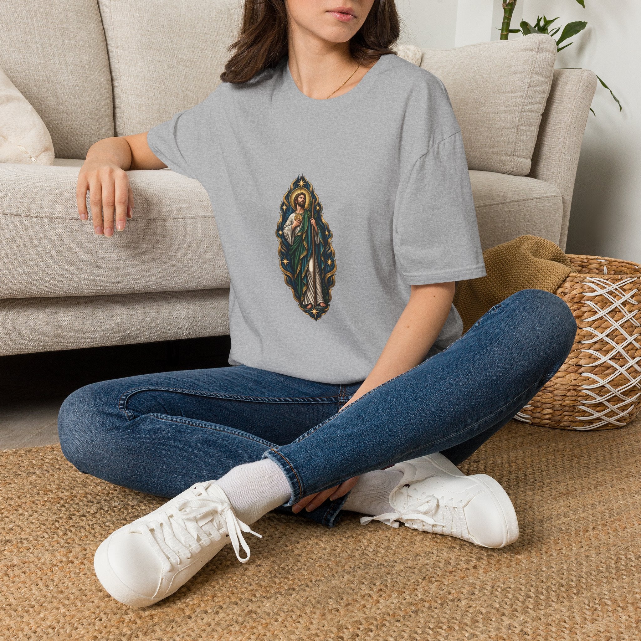 San Judas Tadeo Nocturne Torch Procession T-Shirt product preview, view 15