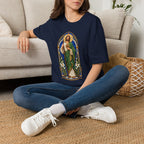 San Judas Tadeo Cobalt Chapel Mosaic Unisex T-Shirt