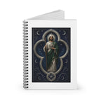 San Judas Tadeo Silver Moon Quatrefoil Spiral Notebook product preview, view 2