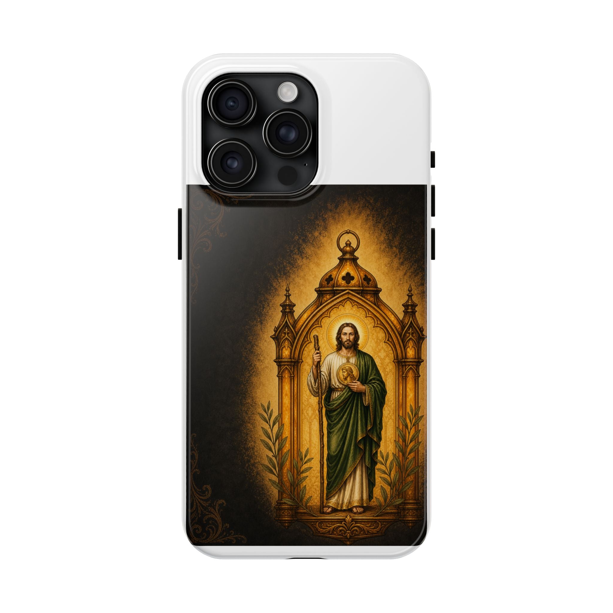 San Judas Tadeo Amber Pilgrim Lantern Tough Phone Case product preview, view 4