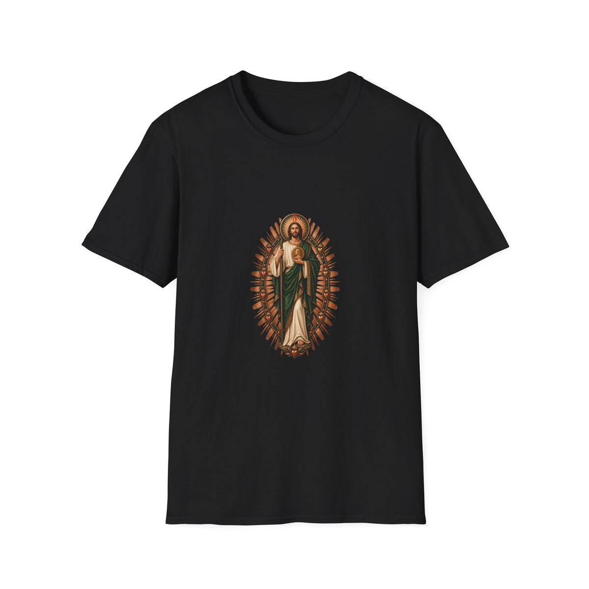San Judas Copper Ex-Voto Mandorla T-Shirt product preview, view 10