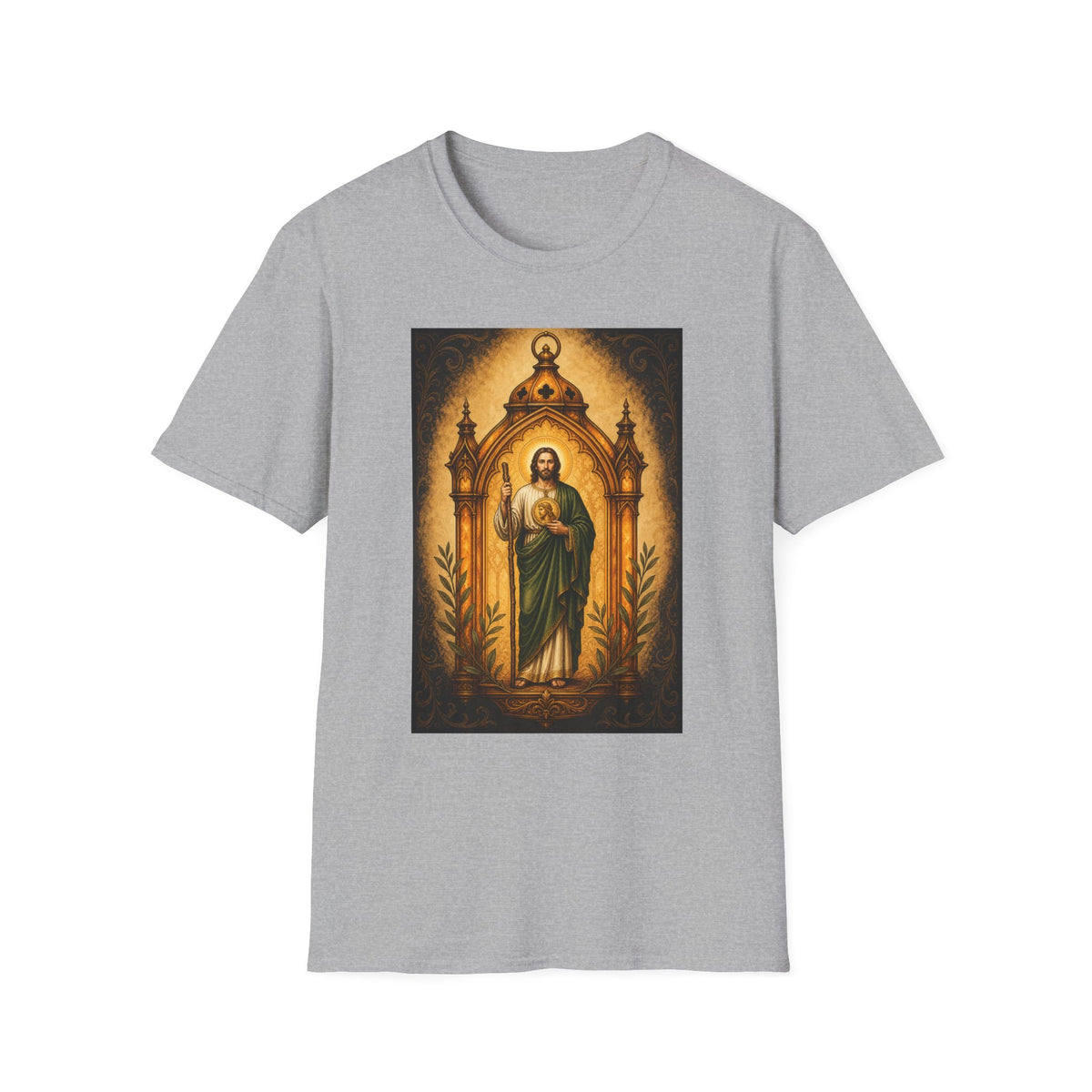 San Judas Tadeo Amber Pilgrim Lantern Unisex T-Shirt