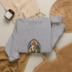 San Judas Tadeo Cobalt Chapel Mosaic Crewneck Sweatshirt