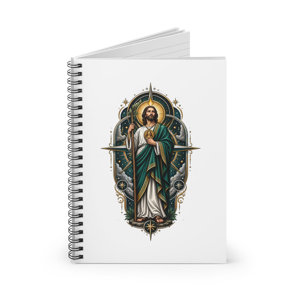 San Judas Tadeo Midnight Compass Spiral Notebook product preview, view 2