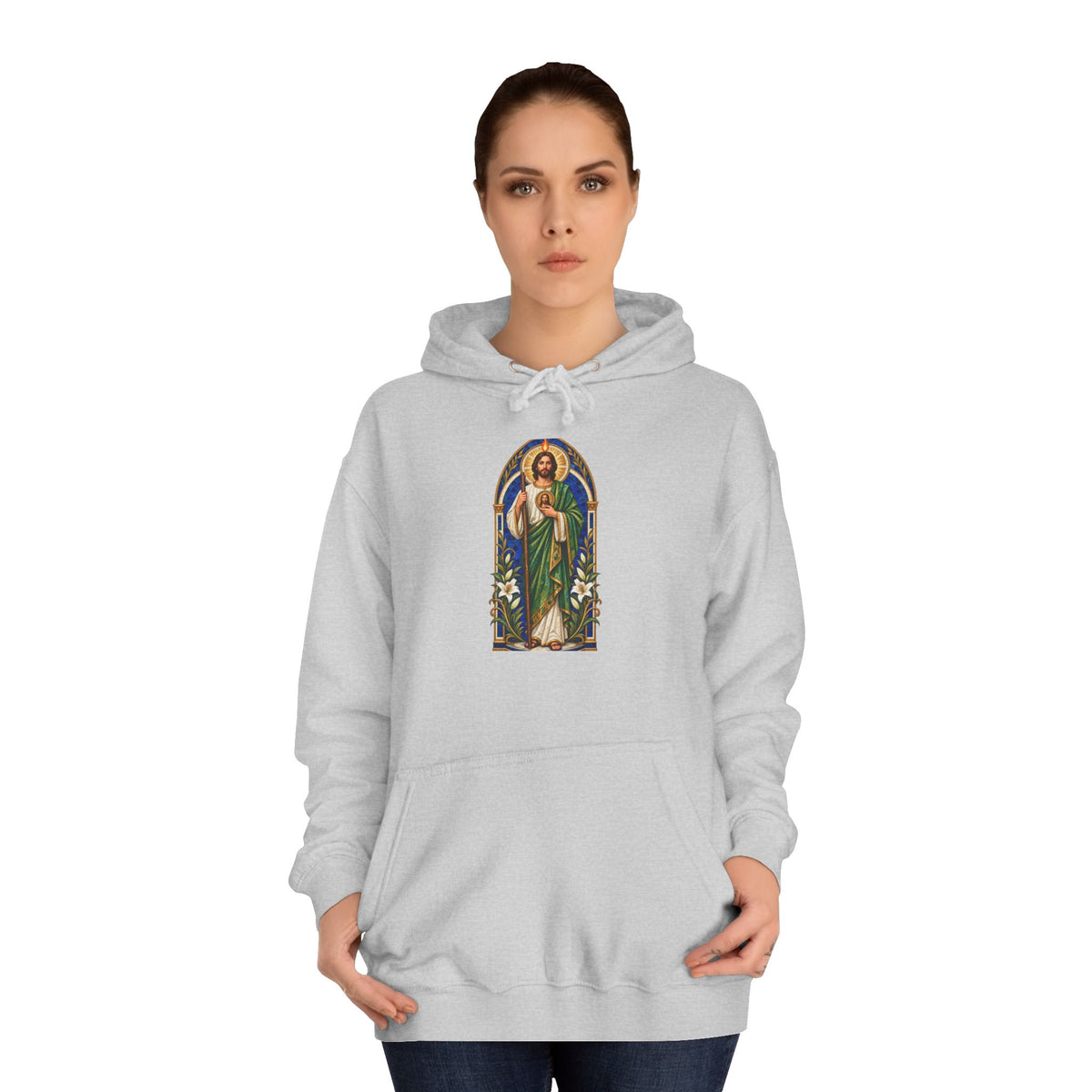 San Judas Tadeo Cobalt Chapel Mosaic Unisex Hoodie