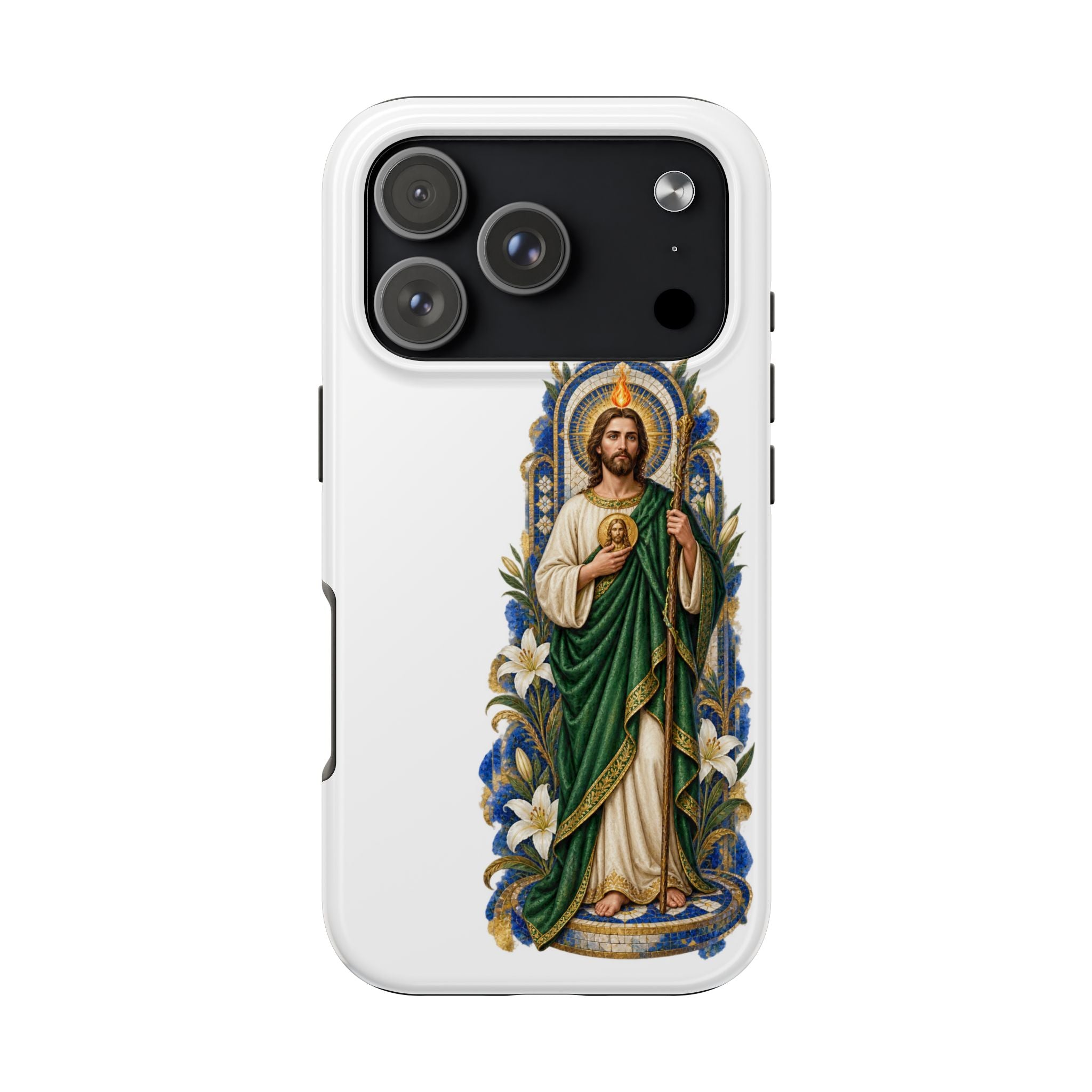 San Judas Tadeo Cobalt Chapel Mosaic Tough Phone Case product preview, view 9