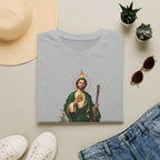 San Judas Tadeo Black & Gold Sacred Heart Unisex T-Shirt