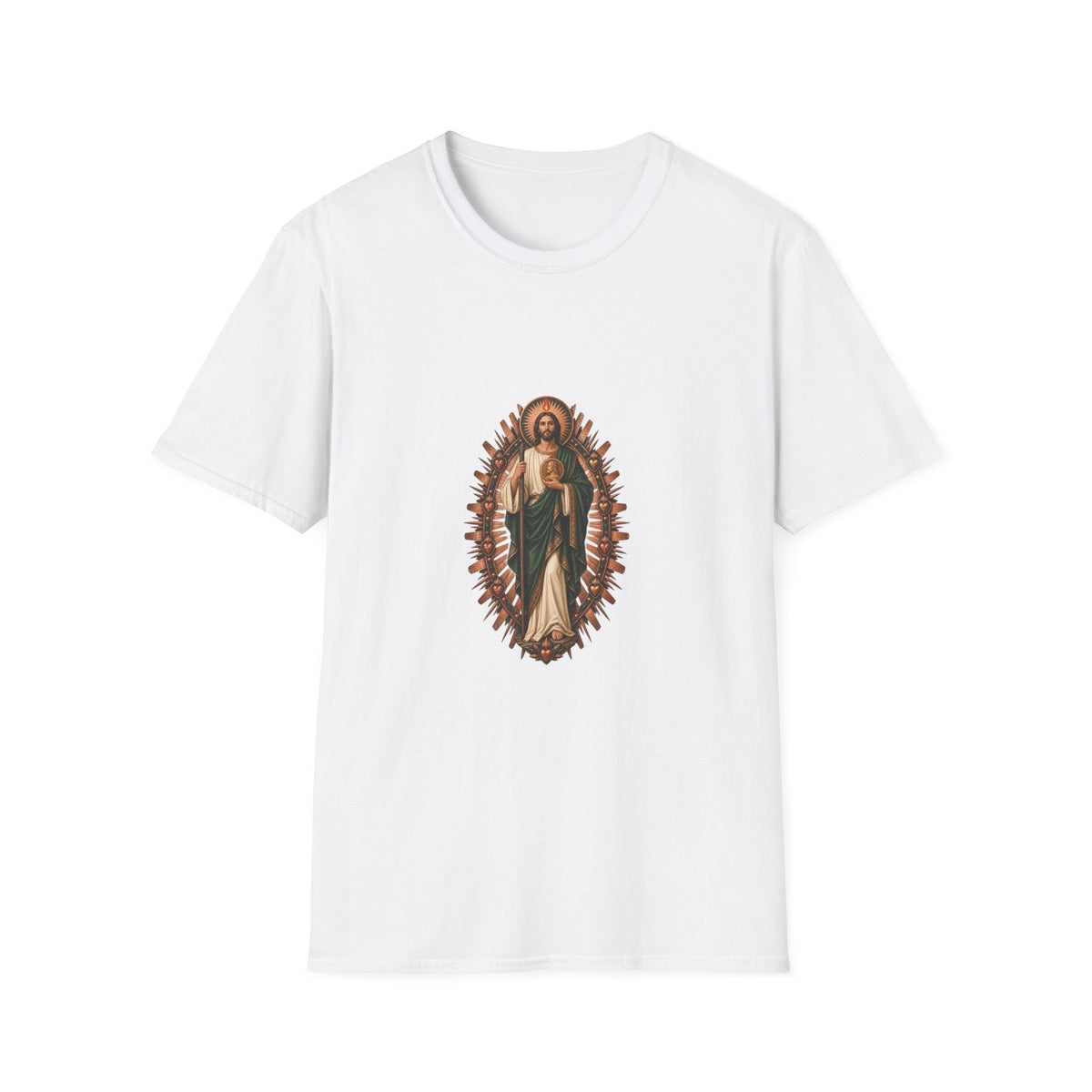 San Judas Copper Ex-Voto Mandorla T-Shirt product preview, view 7