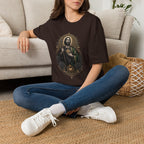 San Judas Tadeo Black & Gold Sacred Heart Unisex T-Shirt