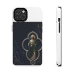 San Judas Tadeo Silver Moon Quatrefoil Tough Phone Case product preview, view 14