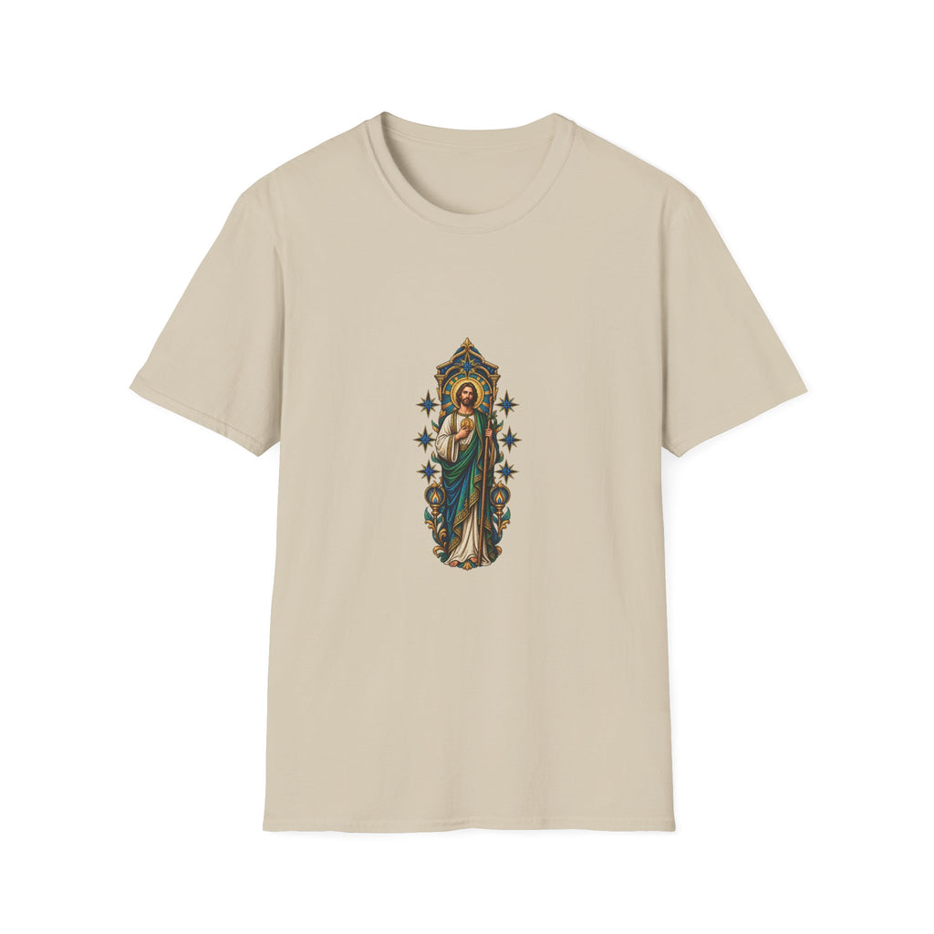 San Judas Indigo Seven-Star Shrine T-Shirt product preview, view 13