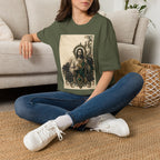 San Judas Tadeo Emerald & Gold Sacred Heart Unisex T-Shirt