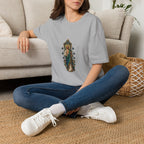 San Judas Indigo Seven-Star Shrine T-Shirt product preview, view 15
