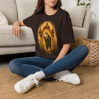 San Judas Tadeo Amber Pilgrim Lantern Unisex T-Shirt