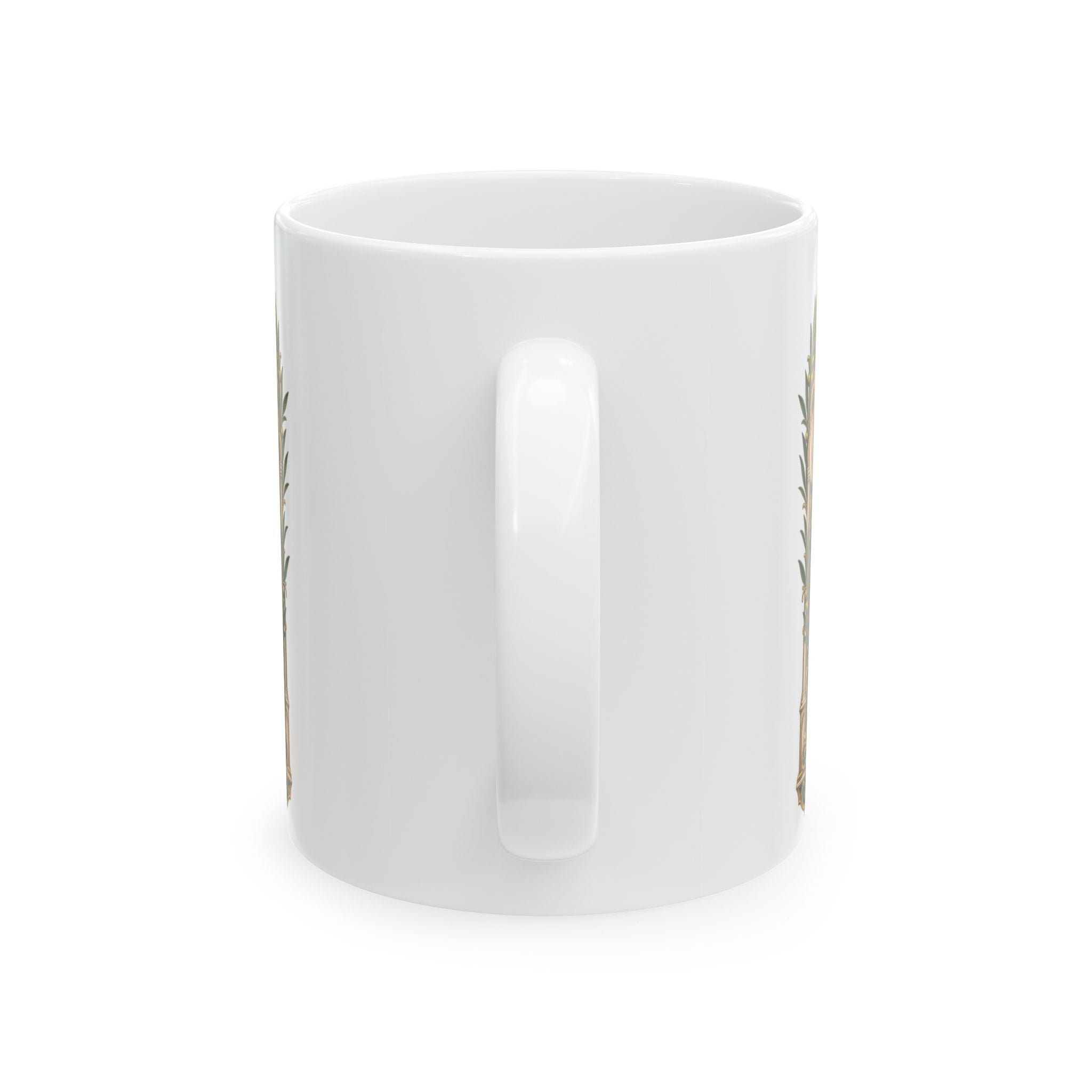 San Judas Tadeo Olive Reliquary Ceramic Mug product preview, view 2