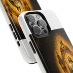 San Judas Tadeo Amber Pilgrim Lantern Tough Phone Case