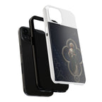 San Judas Tadeo Silver Moon Quatrefoil Tough Phone Case