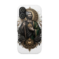 San Judas Tadeo Black & Gold Sacred Heart Tough Phone Case