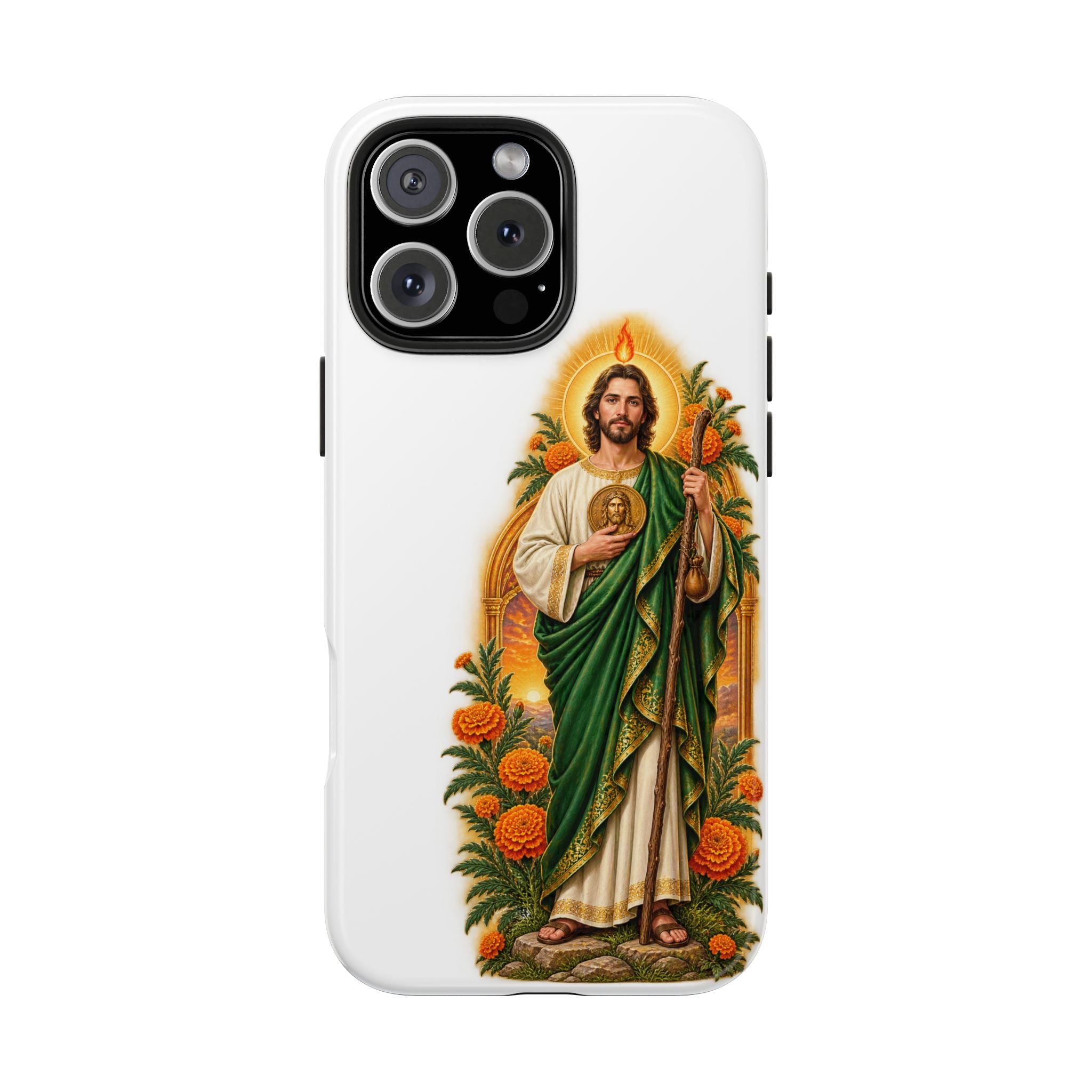 San Judas Tadeo Marigold Sun Arch Tough Phone Case product preview, view 6