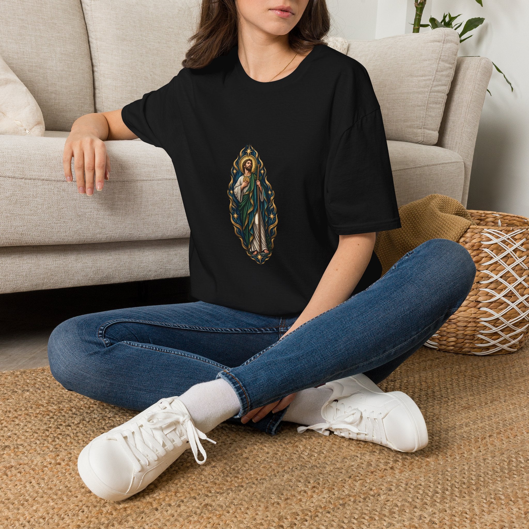 San Judas Tadeo Nocturne Torch Procession T-Shirt product preview, view 9