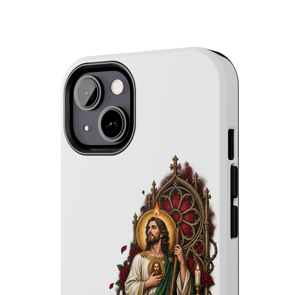 San Judas Tadeo Crimson Rose Window Tough Phone Case product preview, view 13