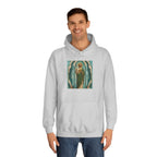 San Judas Tadeo Aqua Radiant Sanctuary Unisex Hoodie