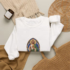 San Judas Tadeo Cobalt Chapel Mosaic Crewneck Sweatshirt product preview, view 4