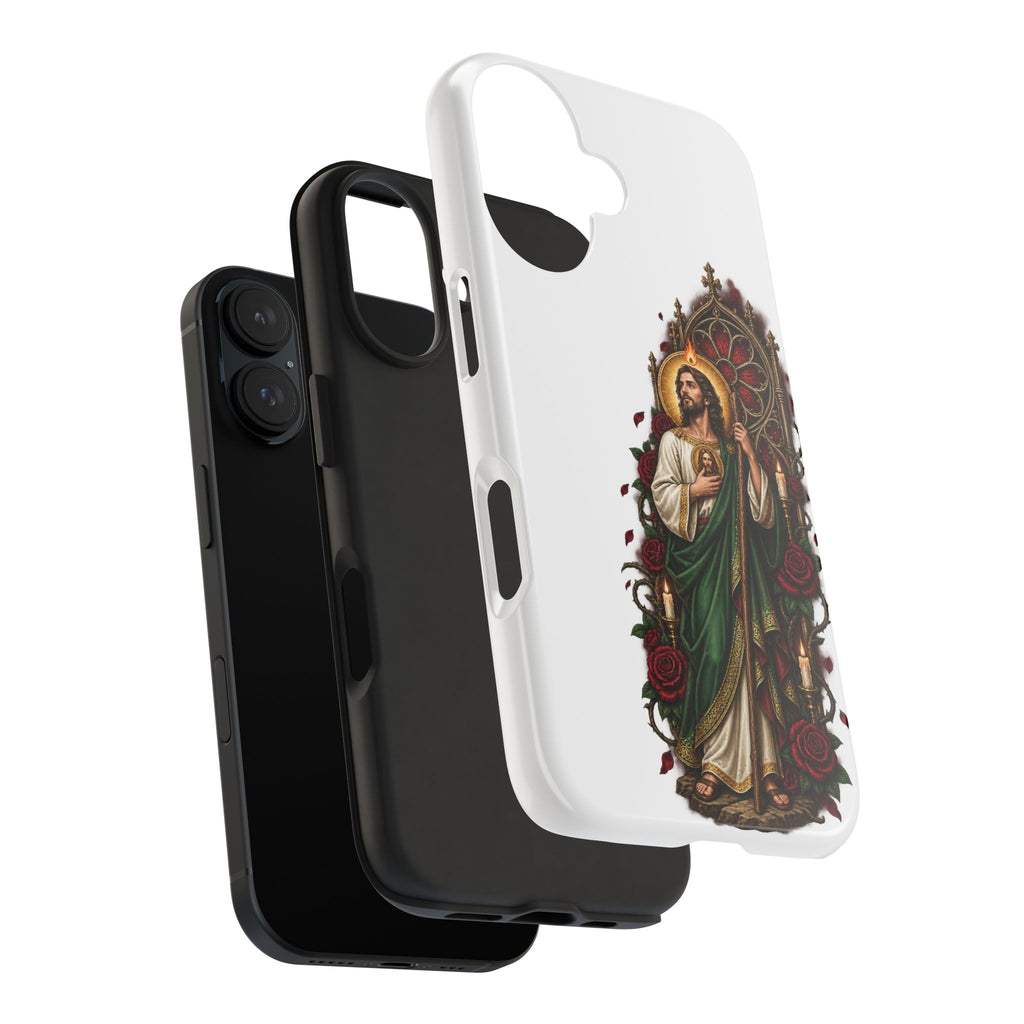 San Judas Tadeo Crimson Rose Window Tough Phone Case product preview, view 27