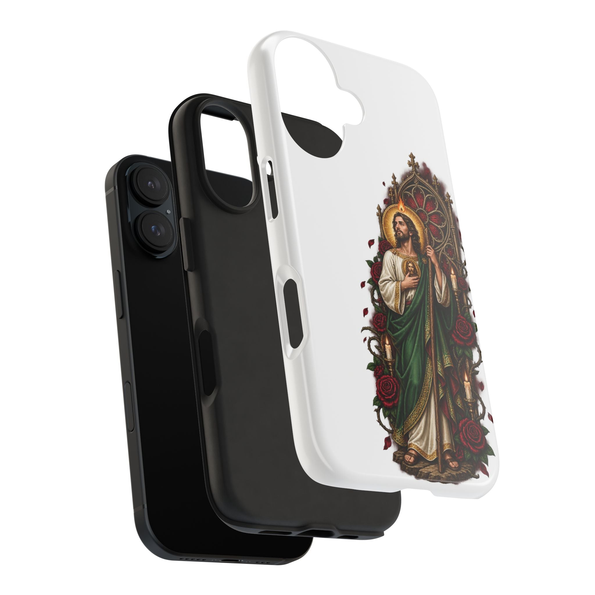 San Judas Tadeo Crimson Rose Window Tough Phone Case product preview, view 27