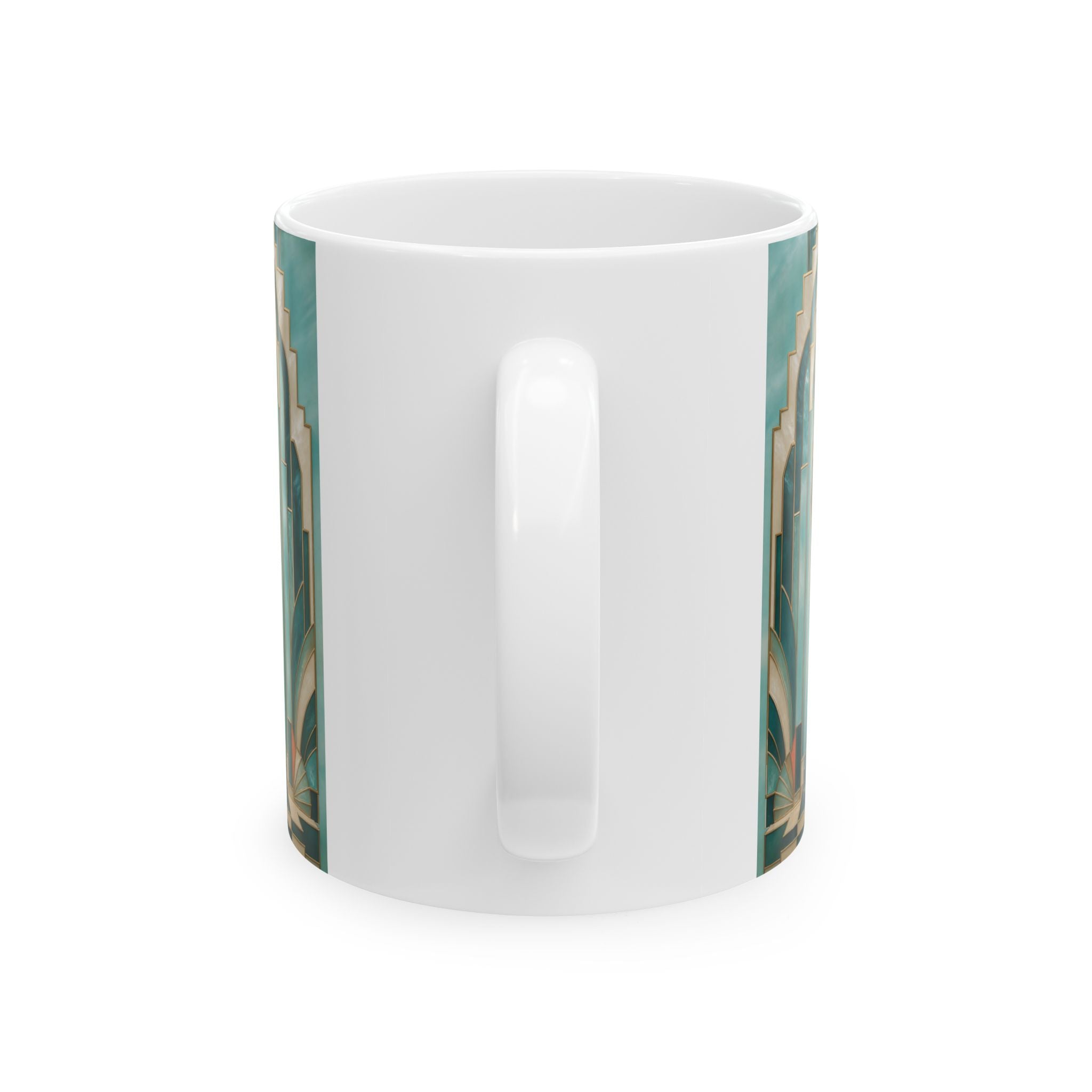 San Judas Tadeo Aqua Radiant Sanctuary Ceramic Mug product preview, view 2