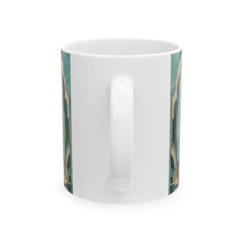 San Judas Tadeo Aqua Radiant Sanctuary Ceramic Mug product preview, view 2