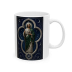 San Judas Tadeo Silver Moon Quatrefoil Ceramic Mug product preview, view 4