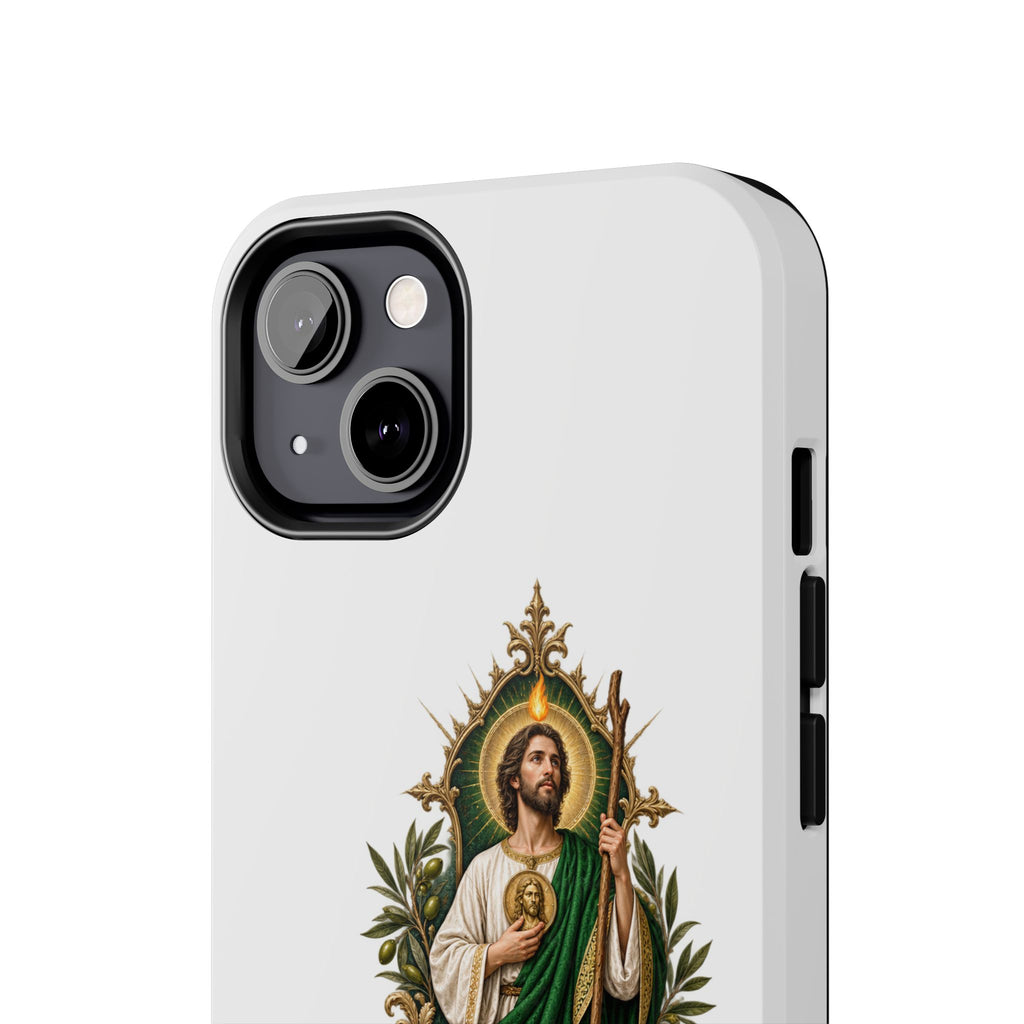 San Judas Tadeo Olive Reliquary Tough Phone Case product preview, view 13