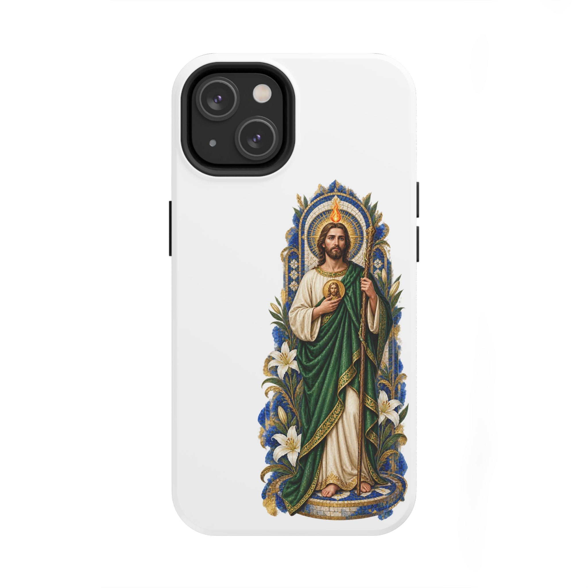 San Judas Tadeo Cobalt Chapel Mosaic Tough Phone Case product preview, view 2