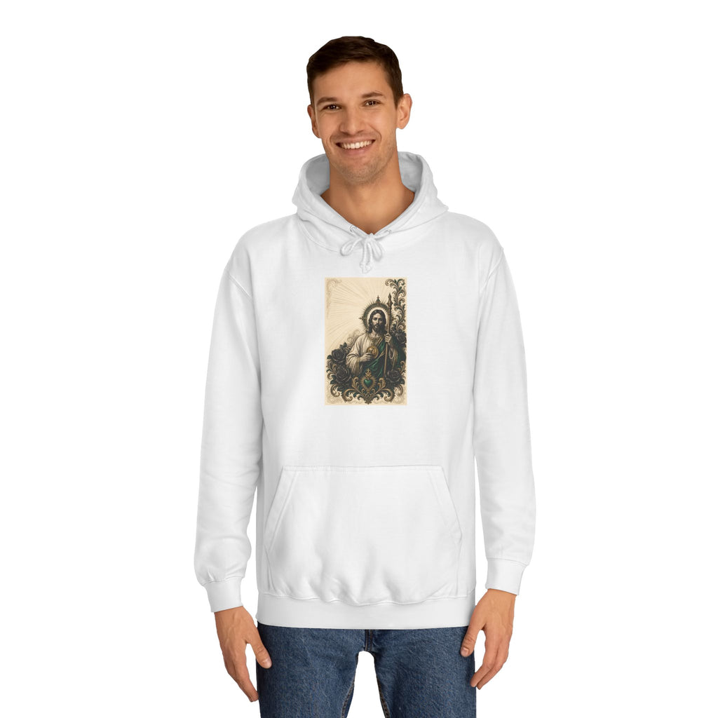 San Judas Tadeo Emerald & Gold Sacred Heart Unisex Hoodie