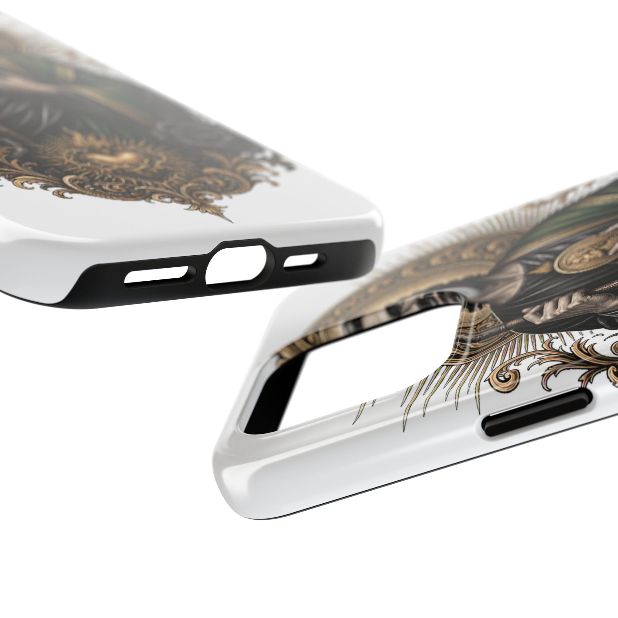 San Judas Tadeo Black & Gold Sacred Heart Tough Phone Case