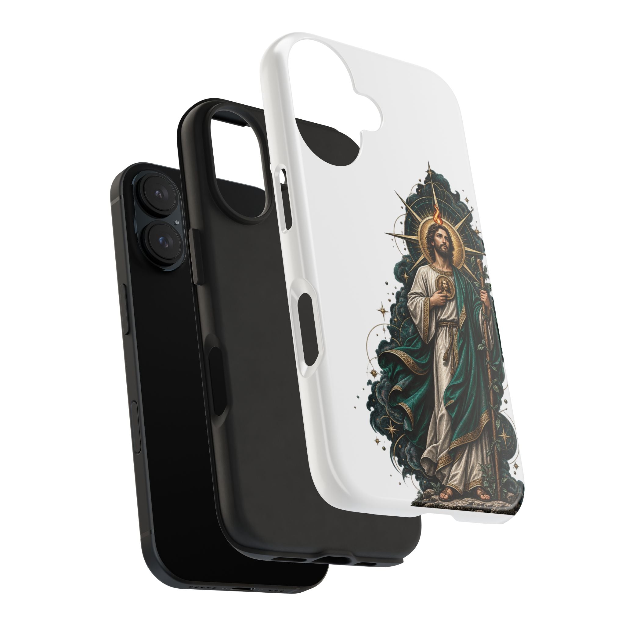 San Judas Tadeo Midnight Compass Tough Phone Case