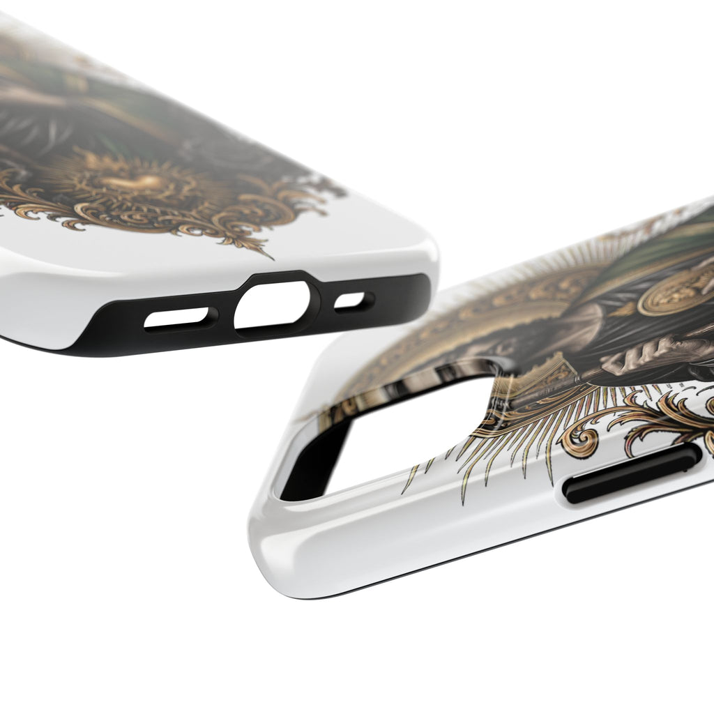 San Judas Tadeo Black & Gold Sacred Heart Tough Phone Case