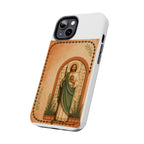 San Judas Tadeo Terracotta Rosary Garden Tough Phone Case product preview, view 12