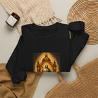 San Judas Tadeo Amber Pilgrim Lantern Crewneck Sweatshirt