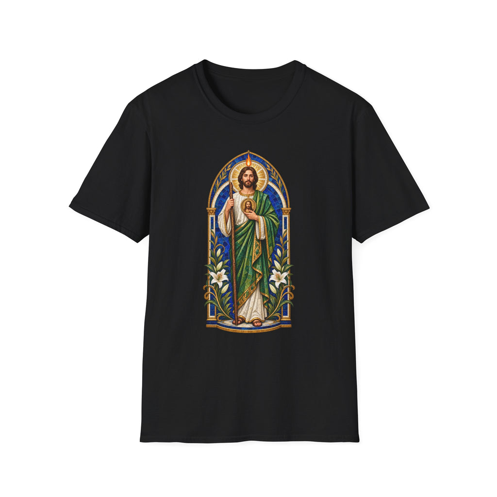 San Judas Tadeo Cobalt Chapel Mosaic Unisex T-Shirt