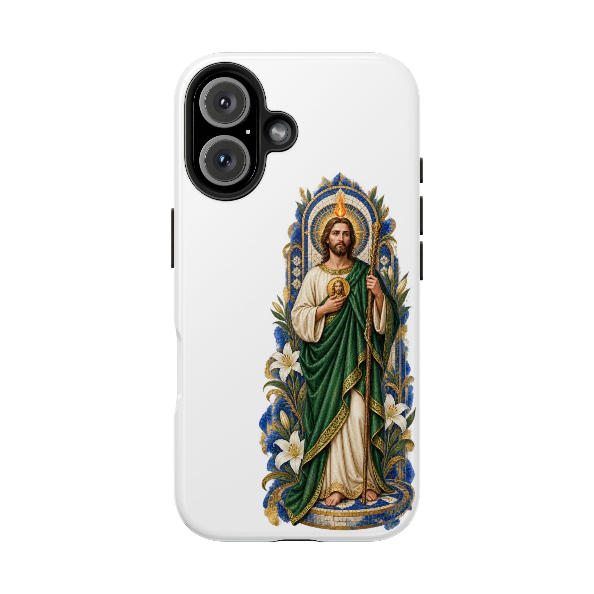 San Judas Tadeo Cobalt Chapel Mosaic Tough Phone Case product preview, view 7