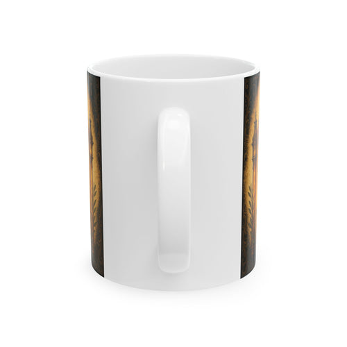 San Judas Tadeo Amber Pilgrim Lantern Ceramic Mug product preview, view 2