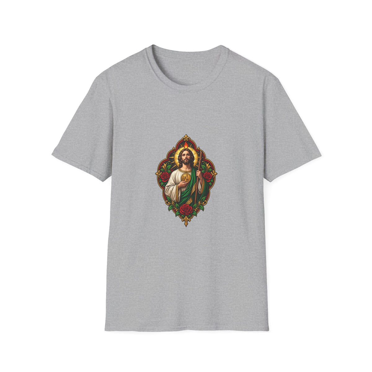 San Judas Crimson Covenant Window T-Shirt product preview, view 16