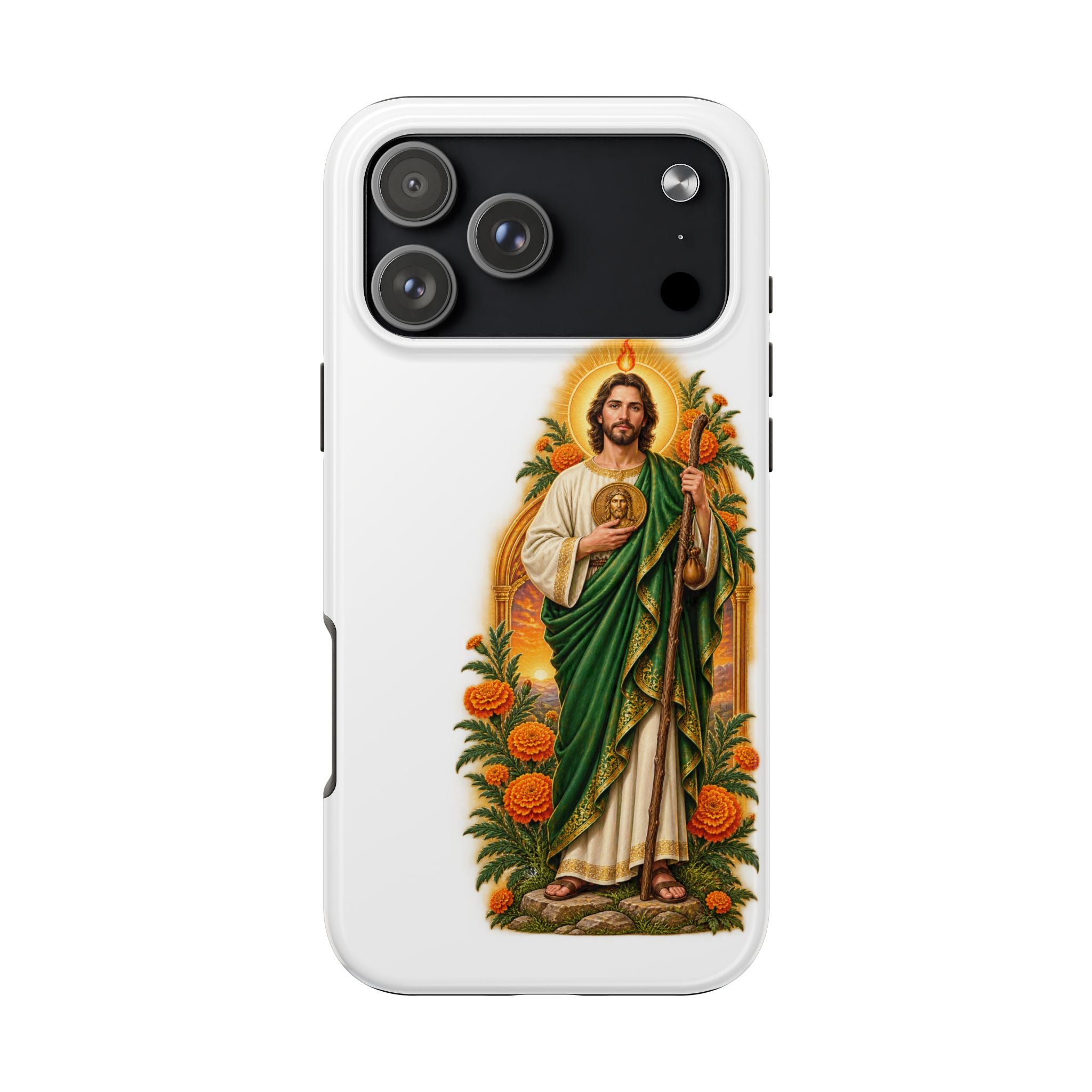 San Judas Tadeo Marigold Sun Arch Tough Phone Case